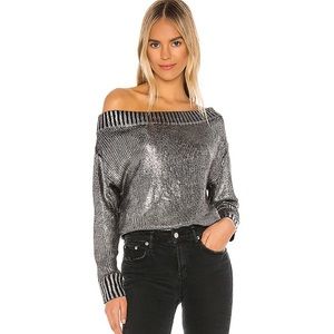 Superdown Marla Metallic sweater